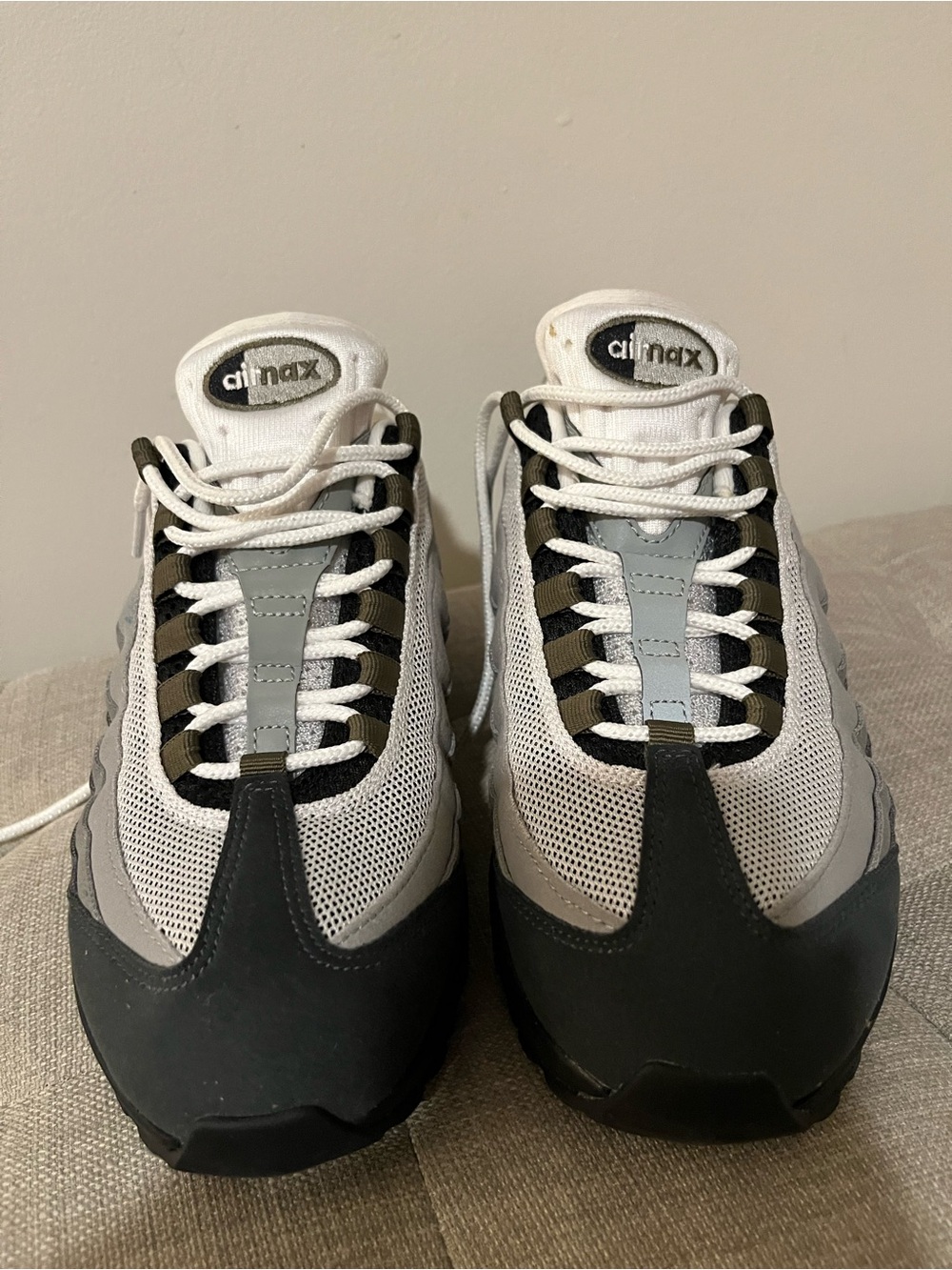 Nike Women’s Sneakers - White, Gray, Olive